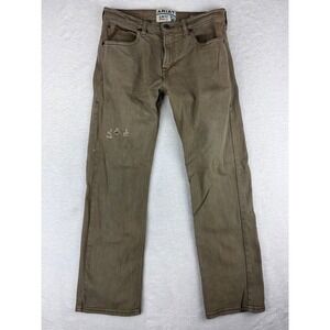 Ariat M7 Slim Fit Straight Leg Men's Jeans Distressed Brown Denim 32x30‎